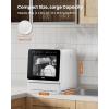 imageHAVA 2025 NEW Upgraded Countertop Dishwasher with Water Softener and Enhanced Energy Efficiency Portable Dishwasher with 8 Wash Programs Child Lock ampamp Delayed Start Function No Installation NeededBlack