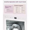 imageHAVA 2025 NEW Upgraded Countertop Dishwasher with Water Softener and Enhanced Energy Efficiency Portable Dishwasher with 8 Wash Programs Child Lock ampamp Delayed Start Function No Installation NeededMisty Lilac