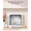 imageHAVA 2025 NEW Upgraded Countertop Dishwasher with Water Softener and Enhanced Energy Efficiency Portable Dishwasher with 8 Wash Programs Child Lock ampamp Delayed Start Function No Installation NeededMisty Lilac