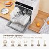 imageHAVA Countertop Dishwasher 6 Programs Portable Dishwashers with 5L Builtin Water Tank No Hookup Needed Baby Care ampamp AirDrying Function for Apartments and RVs
