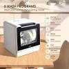 imageHAVA Countertop Dishwasher 8 Wash Programs NEW Upgraded Model Portable Dishwasher with Child Lock ampamp Delayed Start Function 5L Water Tank for Apartments Dorms and RVs  No Hookup Neededsnow white