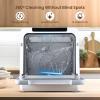 imageHAVA Countertop Dishwasher 8 Wash Programs NEW Upgraded Model Portable Dishwasher with Child Lock ampamp Delayed Start Function 5L Water Tank for Apartments Dorms and RVs  No Hookup Neededsnow white
