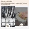 imageHAVA Countertop Dishwasher 8 Wash Programs NEW Upgraded Model Portable Dishwasher with Child Lock ampamp Delayed Start Function 5L Water Tank for Apartments Dorms and RVs  No Hookup Neededsnow white