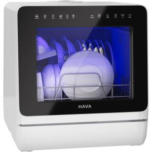 imageHAVA 2025 NEW Upgraded Countertop Dishwasher with Water Softener and Enhanced Energy Efficiency Portable Dishwasher with 8 Wash Programs Child Lock ampamp Delayed Start Function No Installation NeededBlack