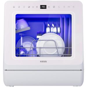 imageHAVA 2025 NEW Upgraded Countertop Dishwasher with Water Softener and Enhanced Energy Efficiency Portable Dishwasher with 8 Wash Programs Child Lock ampamp Delayed Start Function No Installation NeededMisty Lilac