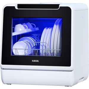 imageHAVA Countertop Dishwasher 8 Wash Programs NEW Upgraded Model Portable Dishwasher with Child Lock ampamp Delayed Start Function 5L Water Tank for Apartments Dorms and RVs  No Hookup Neededsnow white